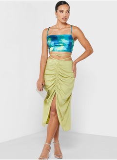 Jovonna London Front Slit Ruched Skirt  - Image 1