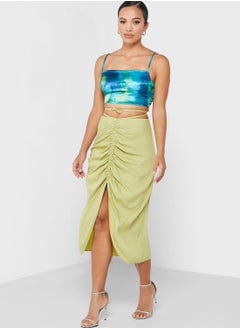 Jovonna London Front Slit Ruched Skirt  - Image 4