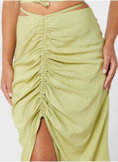 Jovonna London Front Slit Ruched Skirt  - Image 3