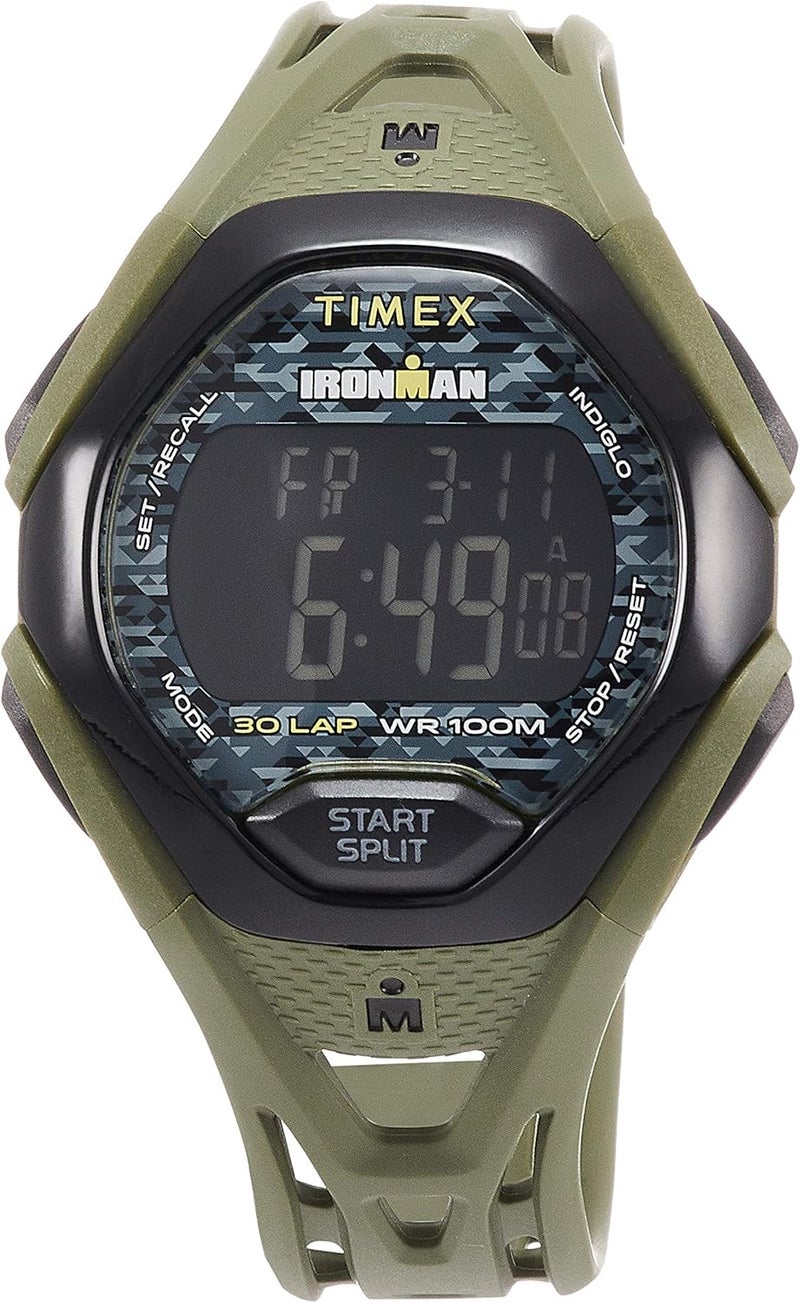 Timex Ironman Sleek 30 Green Resin Watch TW5M23900 - Image 1