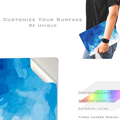 Digi-Tatoo Ultra Thin Protective Cover Skin Decal Sticker for Microsoft Surface Laptop 5 (2022 Release) 13.5", Easy Apply, Anti-Scratch, Residue Free Vinyl Skin [Blue Paint] - Image 5