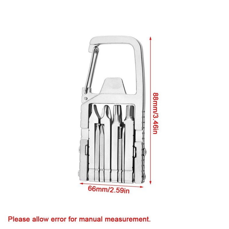 Multifunctional 13 In 1 Keychain Screwdriver Bottle Opener Tool For Camping Daily Repair - Image 3