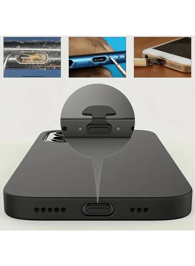 Black USB C Port Dust Plugs 2pcs for Smartphones and Tablets Charging Port - Image 4