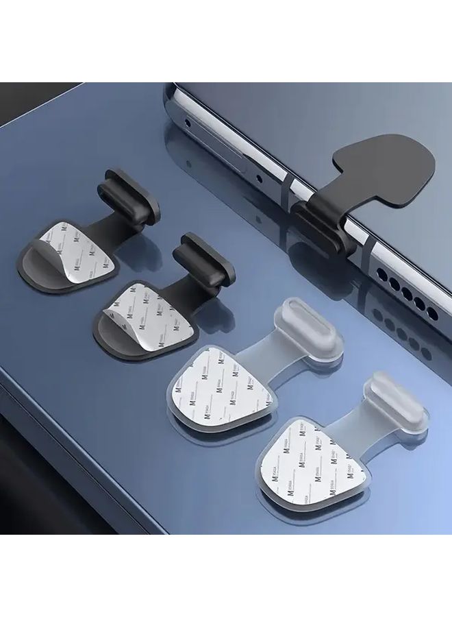 Black USB C Port Dust Plugs 2pcs for Smartphones and Tablets Charging Port - Image 3