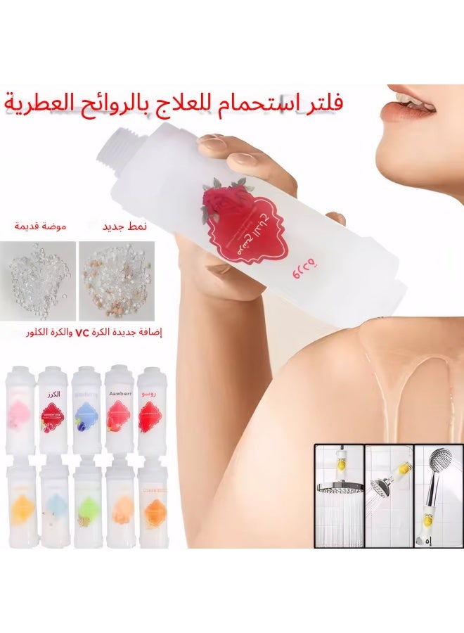 رأس دش للعلاج بالروائح العطرية مرشح مسبق لمياه الصنبور المنزلية لإزالة الكلور ورأس دش للعناية بالبشرة وإكسسوارات الحمام - Image 1