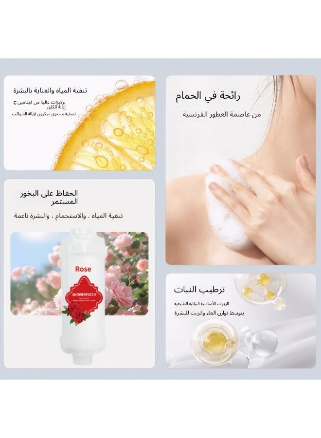 رأس دش للعلاج بالروائح العطرية مرشح مسبق لمياه الصنبور المنزلية لإزالة الكلور ورأس دش للعناية بالبشرة وإكسسوارات الحمام - Image 4