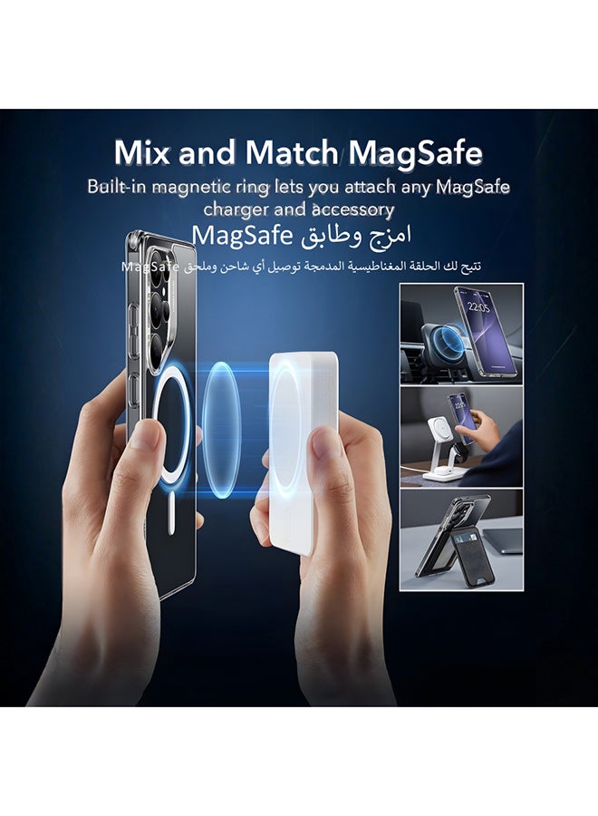اي اس ار ESR كفر حماية مغناطيسي (MagSafe) لسامسونج جالاكسي S25 بلس، حماية عسكرية، مقاوم للاصفرار، شفاف - Image 3