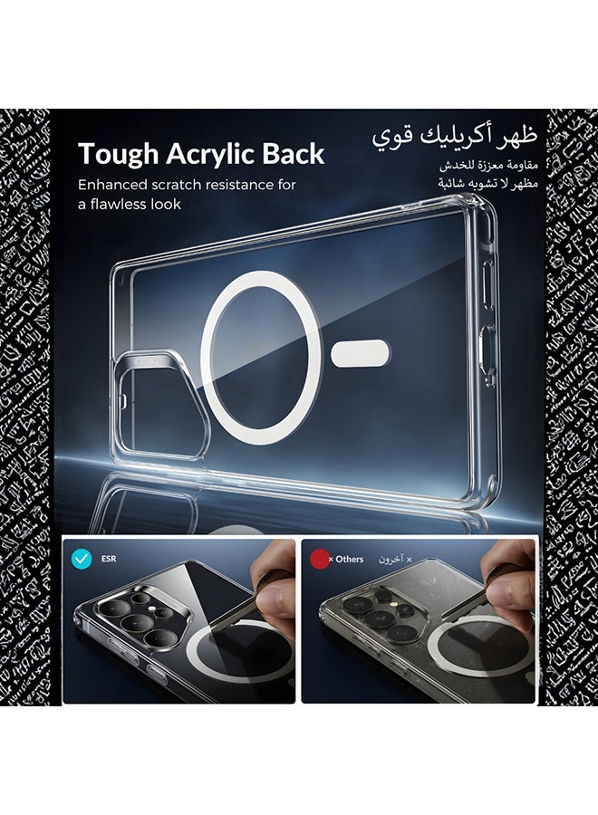 اي اس ار ESR كفر حماية مغناطيسي (MagSafe) لسامسونج جالاكسي S25 بلس، حماية عسكرية، مقاوم للاصفرار، شفاف - Image 4