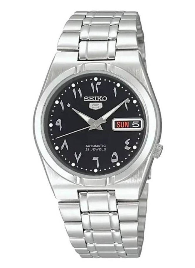 Seiko - 5 Arabic Dial Automatic Stainless Steel Watch - Image 1