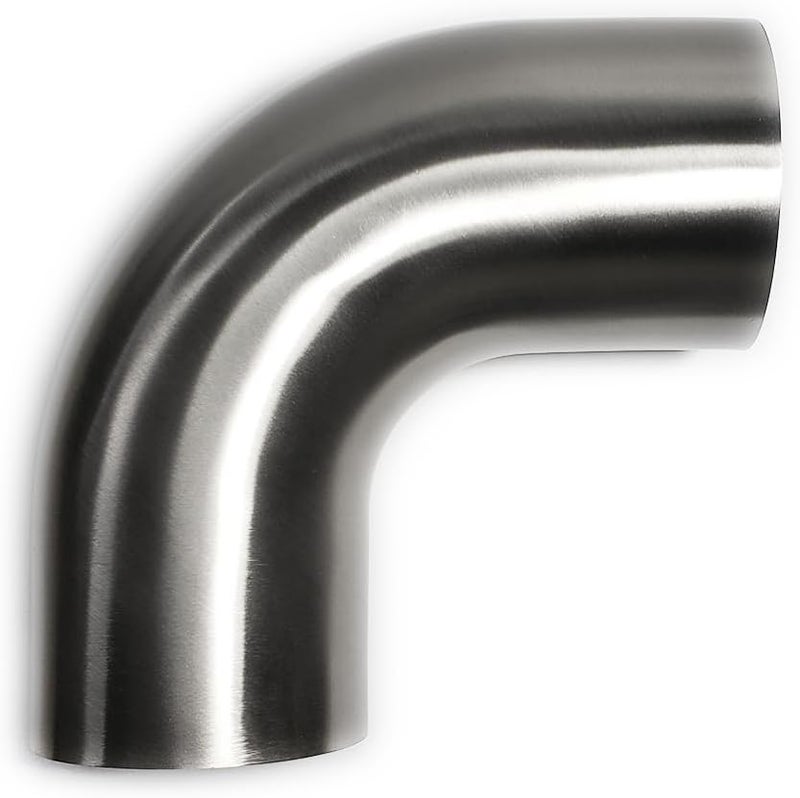 Stainless 90° Mandrel Bend Elbow - 1D Tight Radius - 16GA/.065" Wall - 2" Leg - SS304 - (1.25)