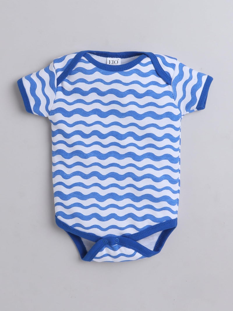 EIO Newborn Baby Cotton Romper Sleepsuit | Half Sleeve Jumpsuit Bodysuit for Boys & Girls | Soft Breathable Baby Clothes Combo Pack - Image 5