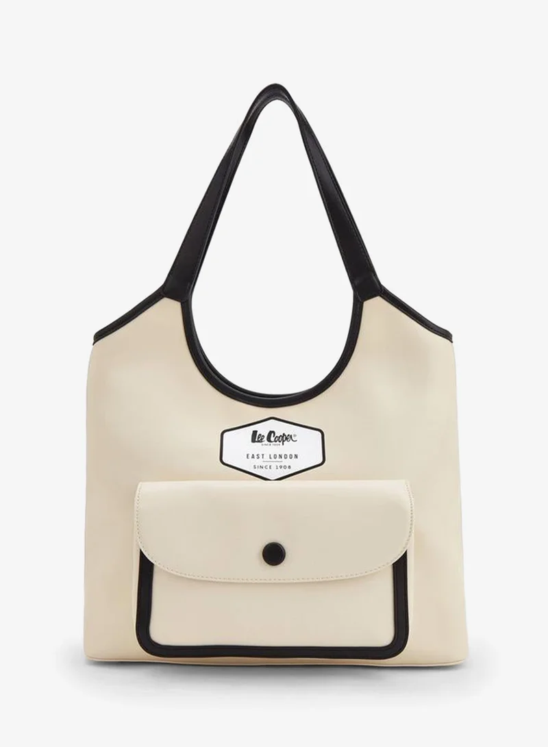 Lee Cooper Contrast Trim Shoulder Bag With Flap Pocket