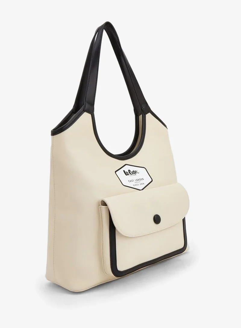 Lee Cooper Contrast Trim Shoulder Bag With Flap Pocket