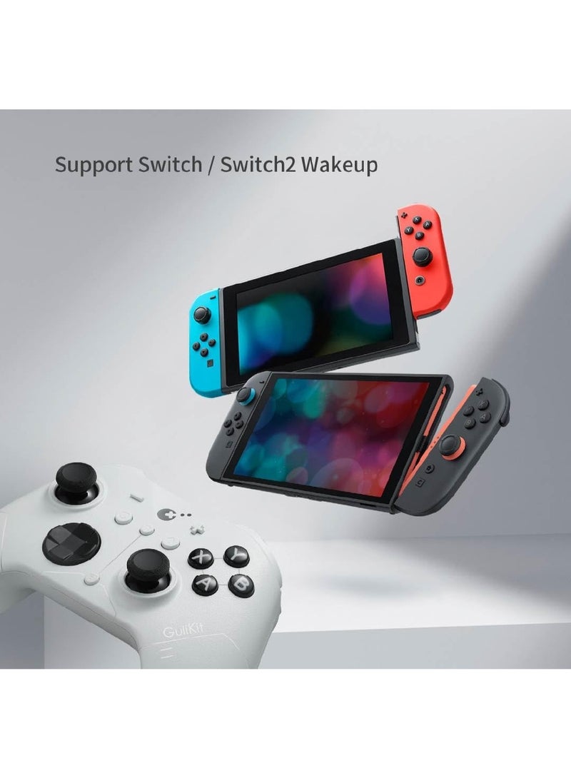 GuliKit ES Wireless e-Sports Controller – Ultra Low Latency, Anti-Drift Hall-Effect Joysticks (3.25 ms) – Multi-Platform (Switch/Switch 2/Windows/Android) - Image 3