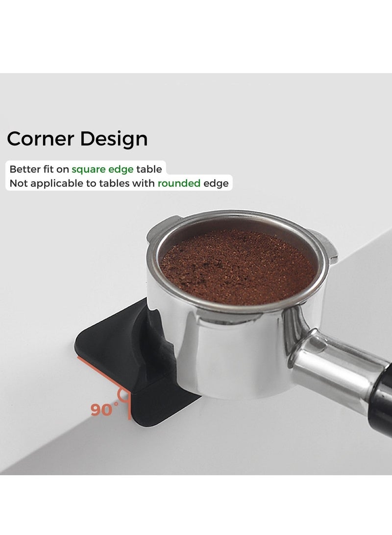 SYOSI حصيرة تمبر قهوة إسبريسو مصنوعة من السيليكون من الدرجة الغذائية أدوات الباريستا ركن القهوة قاعدة ضغط القهوة غير قابلة للانزلاق ملحقات إسبريسو لمقهى القهوة سوداء - Image 4