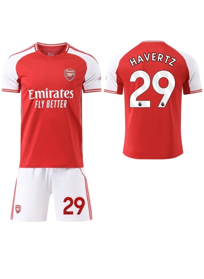 Arsenal 2025-2026 season #29 HAVERTZ football jersey shorts suit children's size and adult size, a gift for fans and friends - Image 1