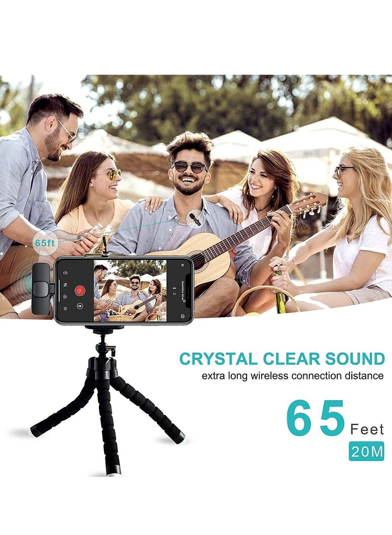 Upgrade) Bentifar Wireless Lavalier Microphone for iPhone iPad Mini Mic for YouTube Facebook Live Stream TikTok Vlog Zoom Video Recording - Noise Reduction/No APP & Bluetooth Needed (Lightning) - Image 5