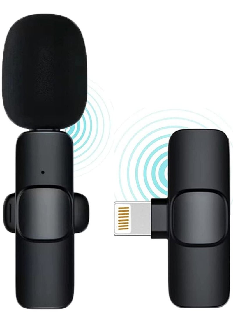 Upgrade) Bentifar Wireless Lavalier Microphone for iPhone iPad Mini Mic for YouTube Facebook Live Stream TikTok Vlog Zoom Video Recording - Noise Reduction/No APP & Bluetooth Needed (Lightning) - Image 1