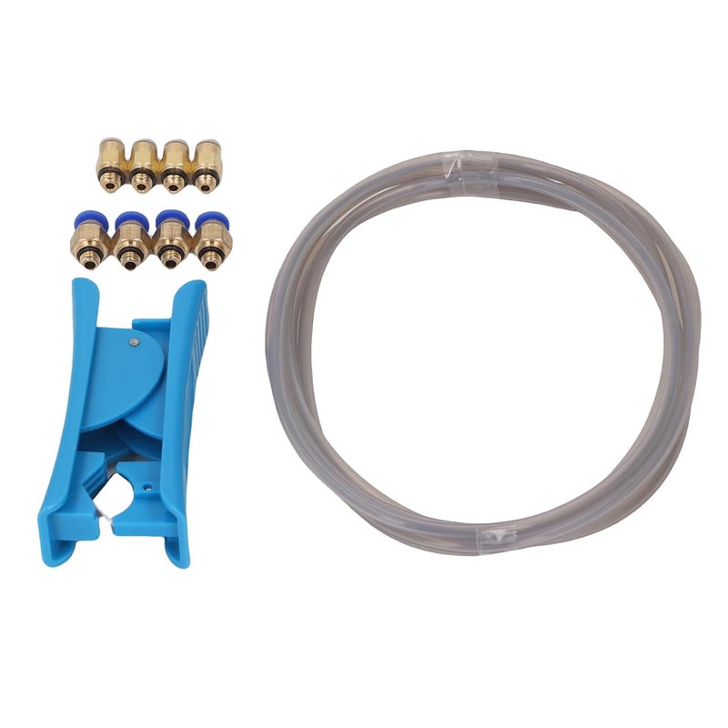Dpofirs PTFE Tube Kit, Direct Drive Extruder 3D Printer PTFE Tube Smooth Feeding Easy to Install Heatproof 2m for 1.75MM Filament - Image 1