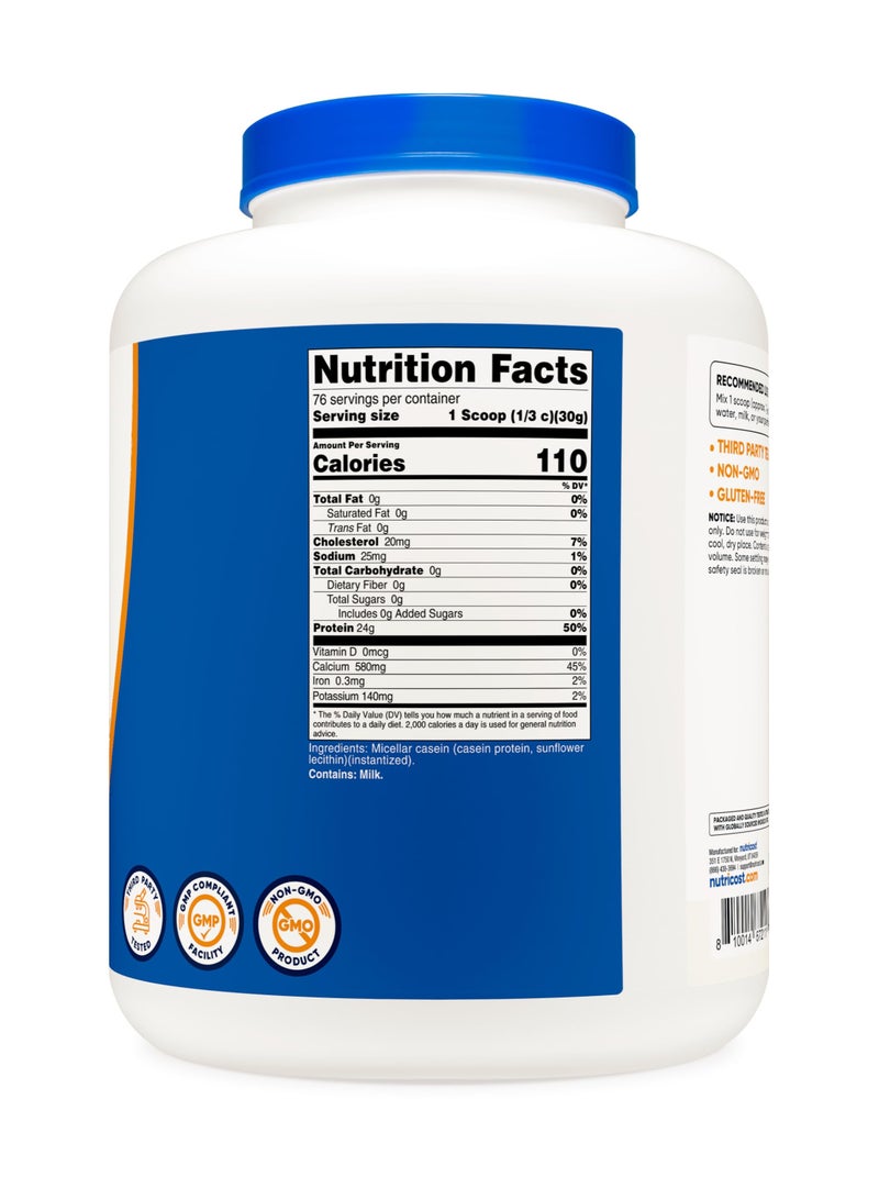 Nutricost Casein Protein, 24 G Protein Per Serving, 76 Servings, 5 Lb Per Container Unflavored Net Wt 5 Lb (2,268 G)  - Image 5