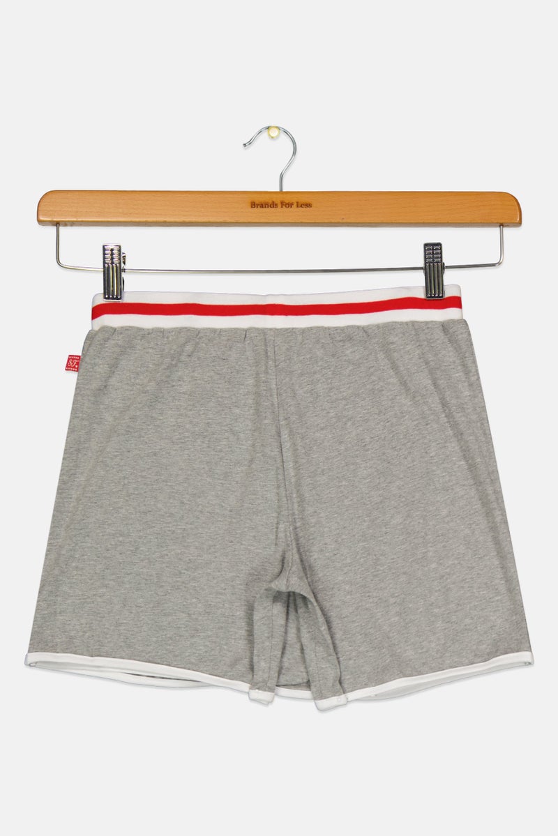 Scuderia Ferrari Kids Girl Brand Logo Training Skort, Grey - Image 2