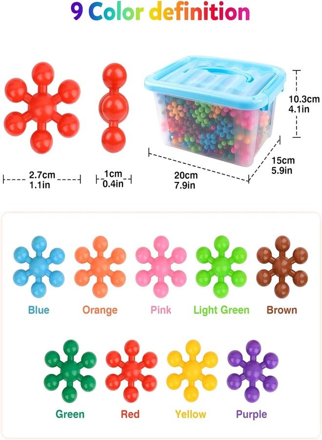 Fezeedi Star Links Interlocking Blocks Educational, Construction Blocks for Kids, Colorful Star Building Blocks Toys for Kids Boys Girls Multicolor for Age 5+ Years (Star Link 200 Pcs) - Image 2