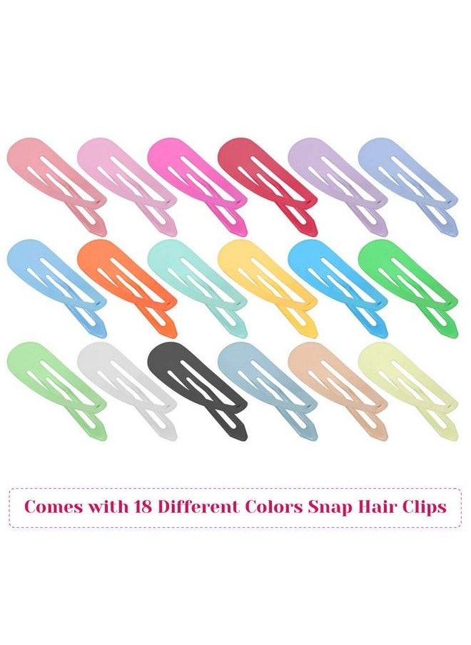 anezus Snap Hair Clips Hair Barrettes For Girls Anezus 80 Pcs 2 Inch Nonslip Barrettes Hair Accessories For Girls Women Kids Teens Or Toddlers  - Image 4