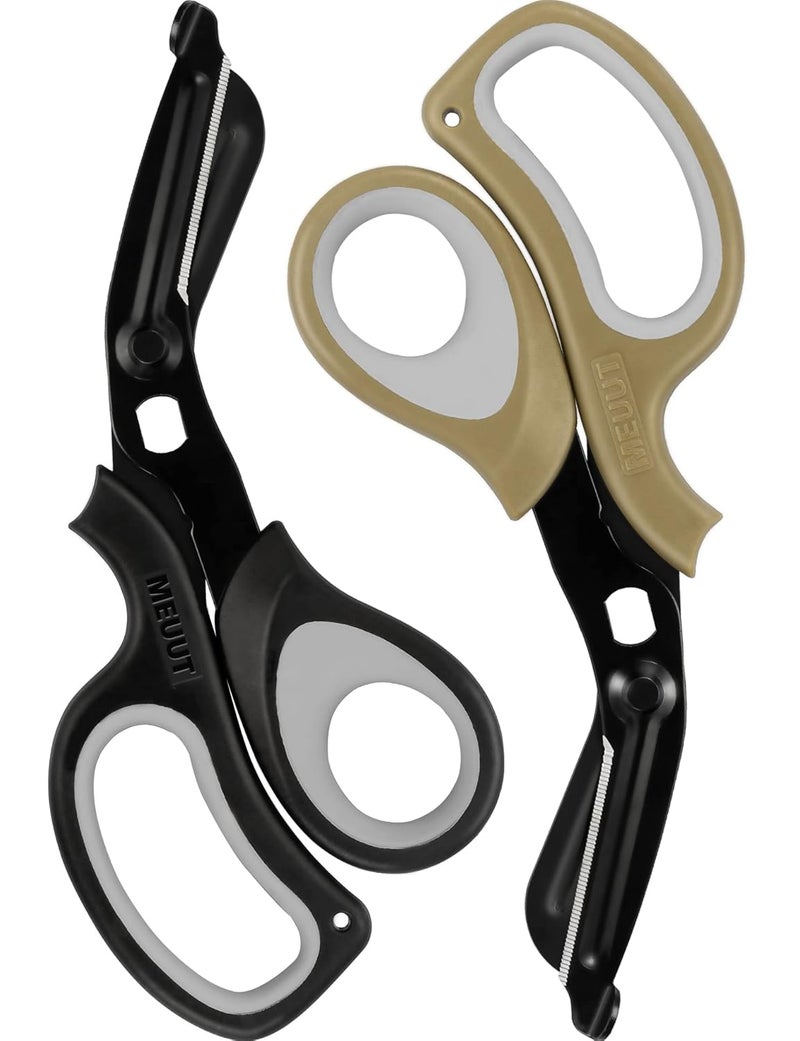 MEUUT 2 Pack Medical Scissors Trauma Shears -8 inch Patented Bandage Scissor Heavy Duty Surgical Grade EMT Scissors for EMT Workers Doctors Nurses - Image 1