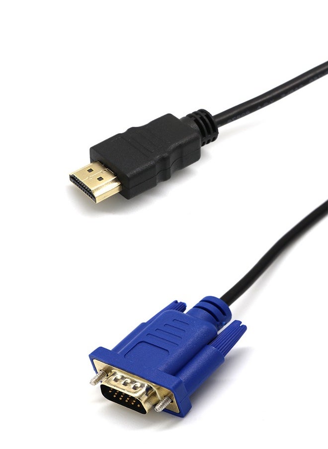 Generic HDMI to VGA Adapter Cable 1m Gold-Plated 1080P HDMI Male to VGA Male Active Video Converter Cord for Notebook PC DVD Player Laptop TV Projector Monitor Etc  - Image 5