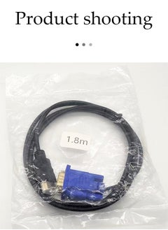 Generic HDMI to VGA Adapter Cable 1m Gold-Plated 1080P HDMI Male to VGA Male Active Video Converter Cord for Notebook PC DVD Player Laptop TV Projector Monitor Etc  - Image 4