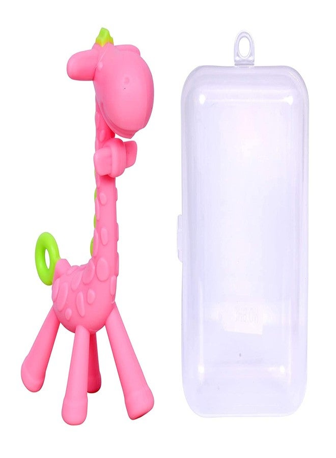 Aplam Chaplam Silicone Teether for Baby | Teether for Baby 6-12 Months |Baby Teether 3-6 Months Babies| Teether for 6 to 12 Months Baby Bpa Free Combo Pack (Giraffe Pink) - Image 5