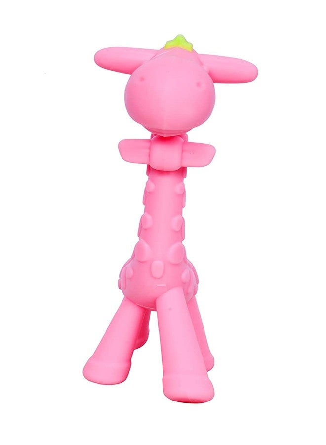 Aplam Chaplam Silicone Teether for Baby | Teether for Baby 6-12 Months |Baby Teether 3-6 Months Babies| Teether for 6 to 12 Months Baby Bpa Free Combo Pack (Giraffe Pink) - Image 3