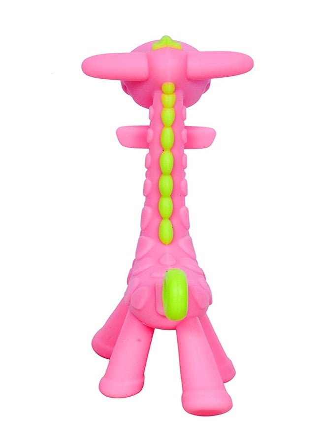 Aplam Chaplam Silicone Teether for Baby | Teether for Baby 6-12 Months |Baby Teether 3-6 Months Babies| Teether for 6 to 12 Months Baby Bpa Free Combo Pack (Giraffe Pink) - Image 4