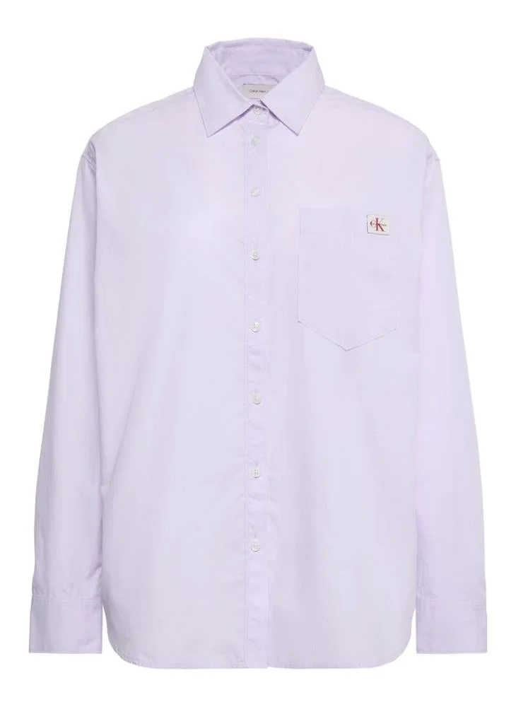 Calvin Klein Jeans  Cotton Poplin Relaxed Shirt for Women | Best Price UAE