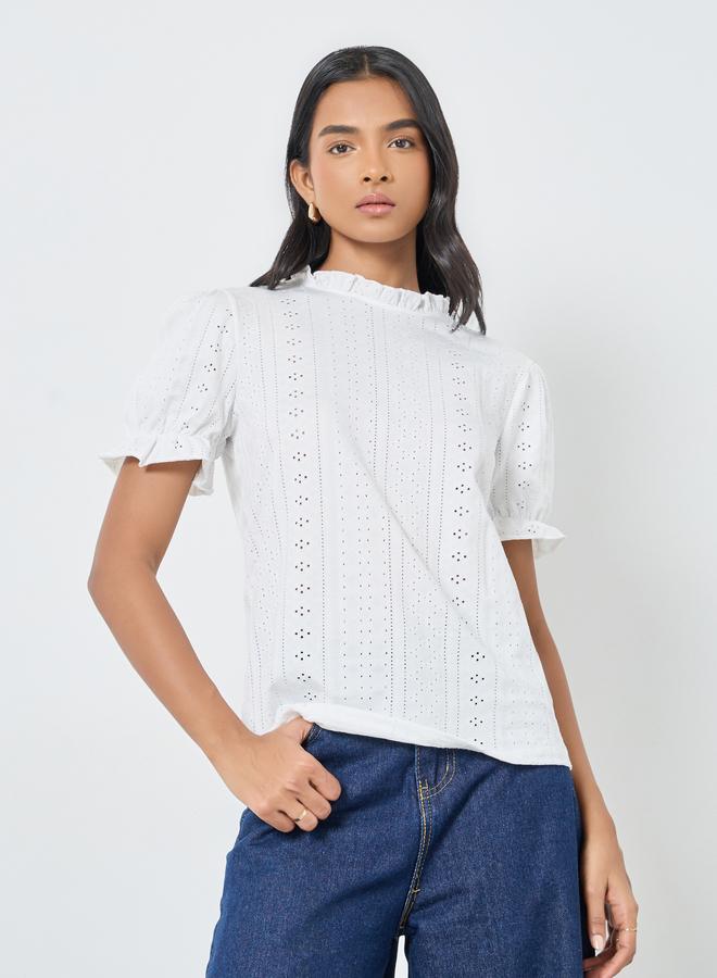 تايك تو بلوزة بأكمام منفوخة - Image 3