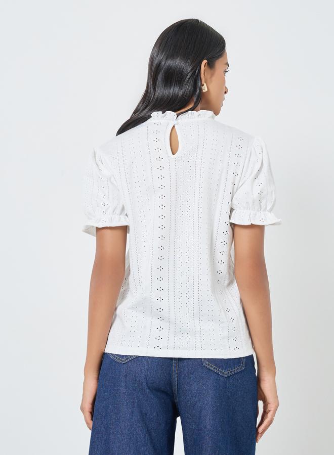 تايك تو بلوزة بأكمام منفوخة - Image 5