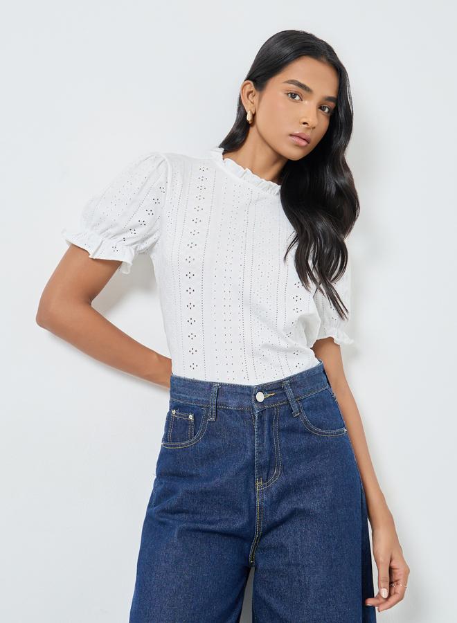 تايك تو بلوزة بأكمام منفوخة - Image 1