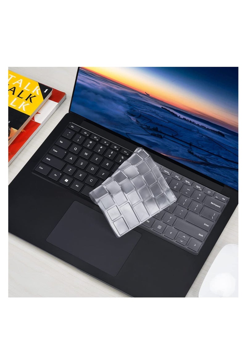 Generic - 1Pack Ultra Thin Keyboard Cover for 2019-2024 Microsoft Surface Laptop 6 5 4 3 13.5 & 15 Inch Laptop Keyboard Cover Skin Protector, Surface Laptop 5 4 3 Accessories, US Layout - Image 1