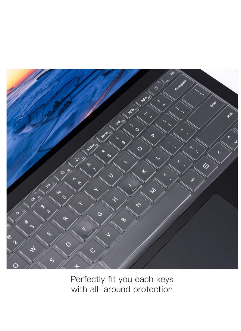 Generic - 1Pack Ultra Thin Keyboard Cover for 2019-2024 Microsoft Surface Laptop 6 5 4 3 13.5 & 15 Inch Laptop Keyboard Cover Skin Protector, Surface Laptop 5 4 3 Accessories, US Layout - Image 1