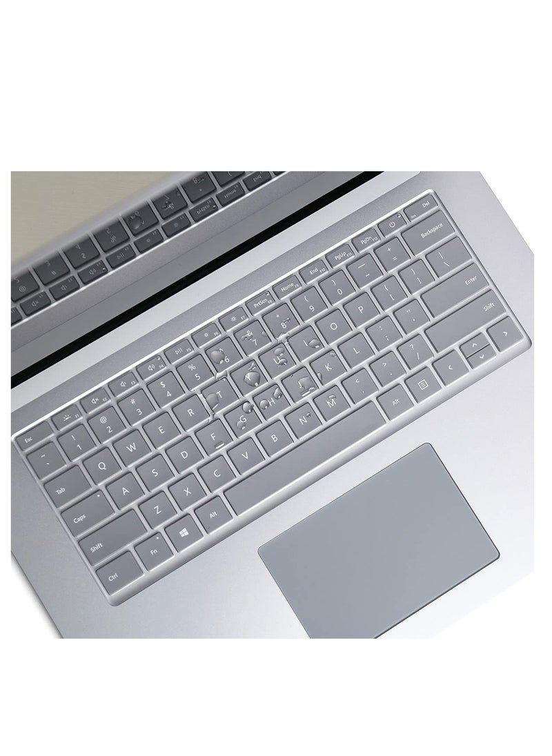 Generic - 1Pack Ultra Thin Keyboard Cover for 2019-2024 Microsoft Surface Laptop 6 5 4 3 13.5 & 15 Inch Laptop Keyboard Cover Skin Protector, Surface Laptop 5 4 3 Accessories, US Layout - Image 1