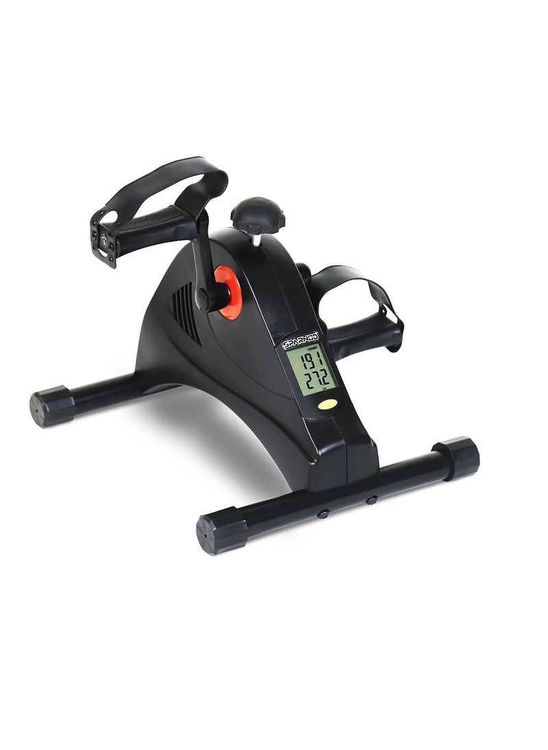Sparnod Fitness SMB-250 Mini Cycle Pedal Exerciser: Versatile Arms And Feet Workout With Adjustable Resistance, Lcd Tracker, And Portable Silent Operation For Home And Office Use  - Image 1