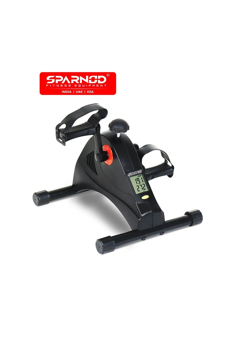 SMB-250 Mini Cycle Pedal Exerciser: Versatile Arms And Feet Workout With Adjustable Resistance, Lcd Tracker, And Portable Silent Operation For Home And Office Use