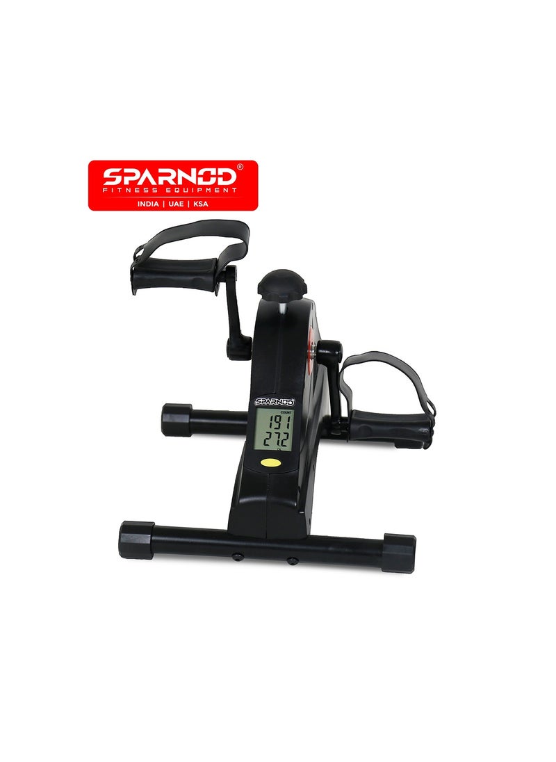 SMB-250 Mini Cycle Pedal Exerciser: Versatile Arms And Feet Workout With Adjustable Resistance, Lcd Tracker, And Portable Silent Operation For Home And Office Use