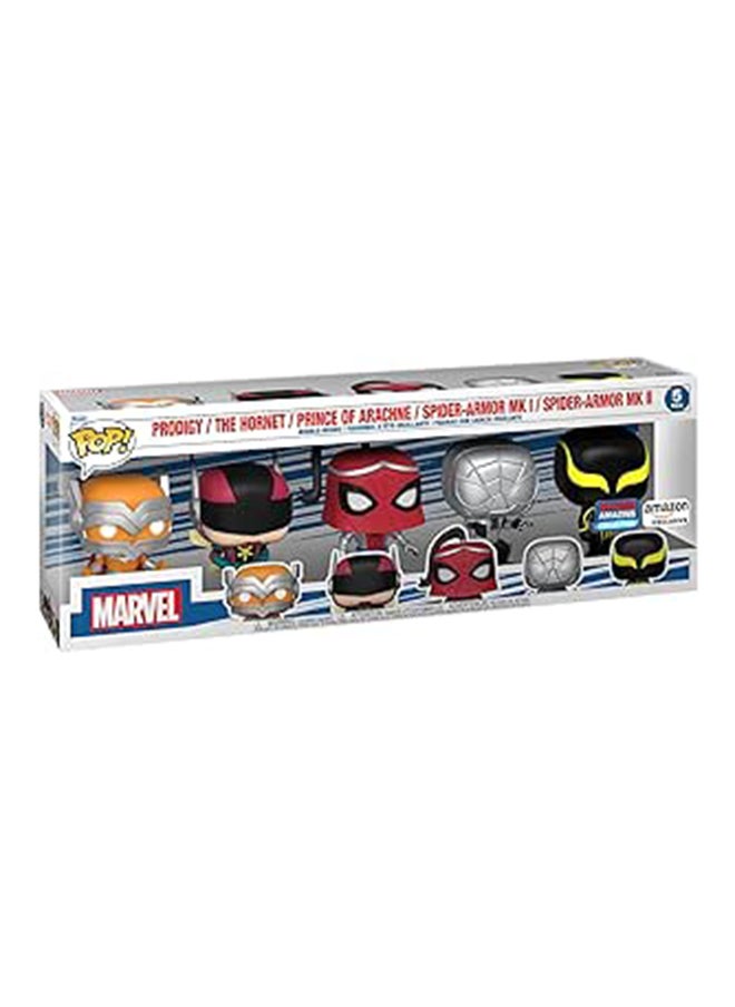 فانكو فانكو بوب! Marvel: Ys Spider-Man 5 Pack (exc)، مجسم فينيل قابل للتجميع - 62281  - Image 1