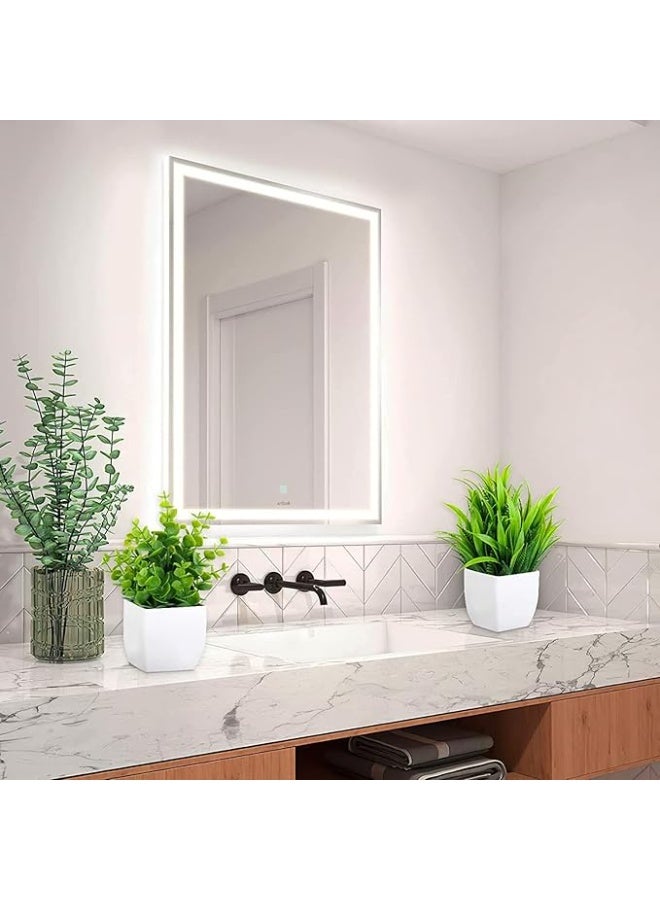 Dekorly Artificial Potted Plants, 8 Pack Artificial Plastic Eucalyptus Plants Small Indoor Potted Houseplants, Small Faux Plants for Home Decor Bathroom Office Farmhouse (Set 0F 8) - Image 4