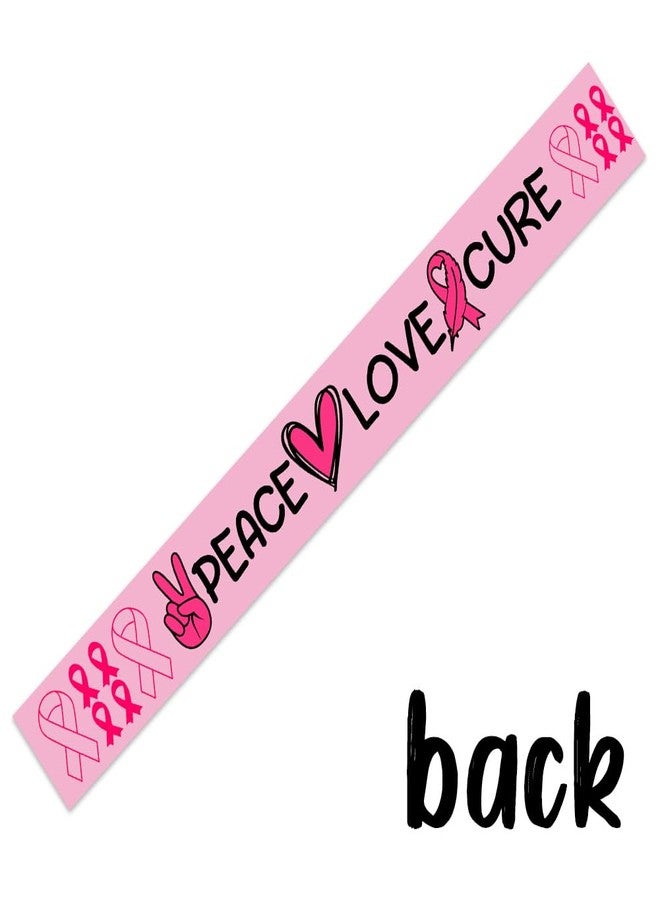 WLWLGLUCK Breast Cancer Survivor Decorations Breast Cancer Awareness Sash Breast Cancer Fighter Party Decorations and Supplies Pink Ribbon Sash for Breast Cancer Awareness Fundraisers - Image 4