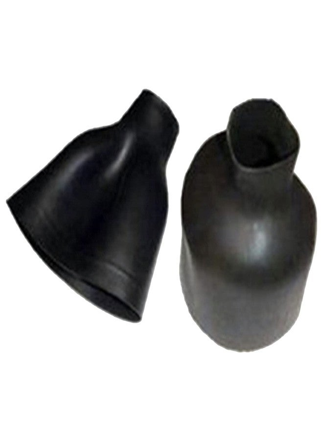 Bare Latex Wristseal - Long Bottleneck Pair, Color: Black, Size: M (088941BLK-20M)