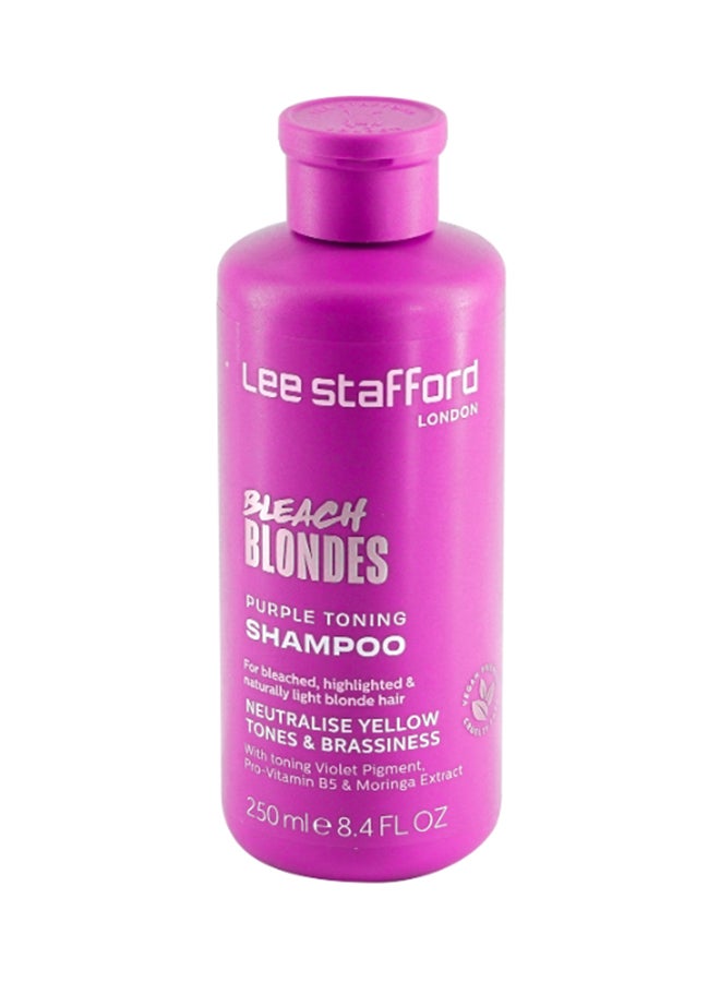 Lee Stafford Bleach Blondes Purple Toning Shampoo - Image 1