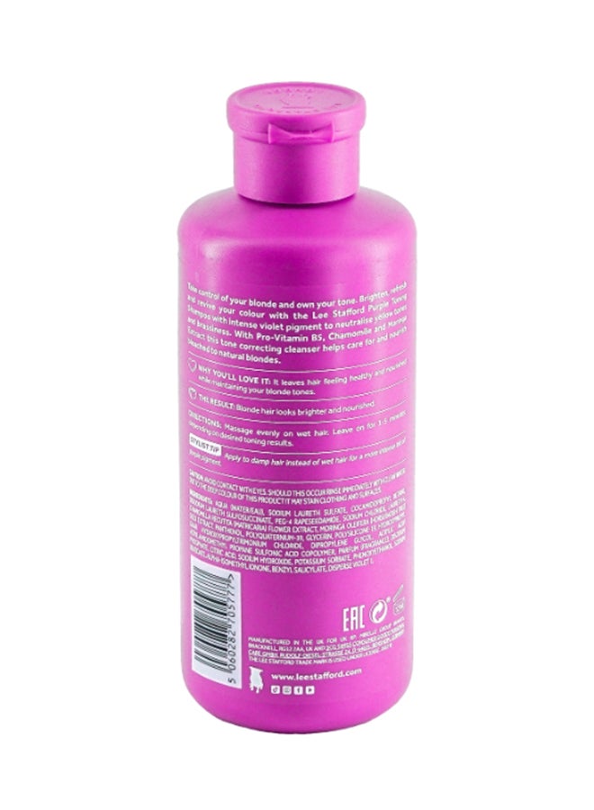 Lee Stafford Bleach Blondes Purple Toning Shampoo - Image 2