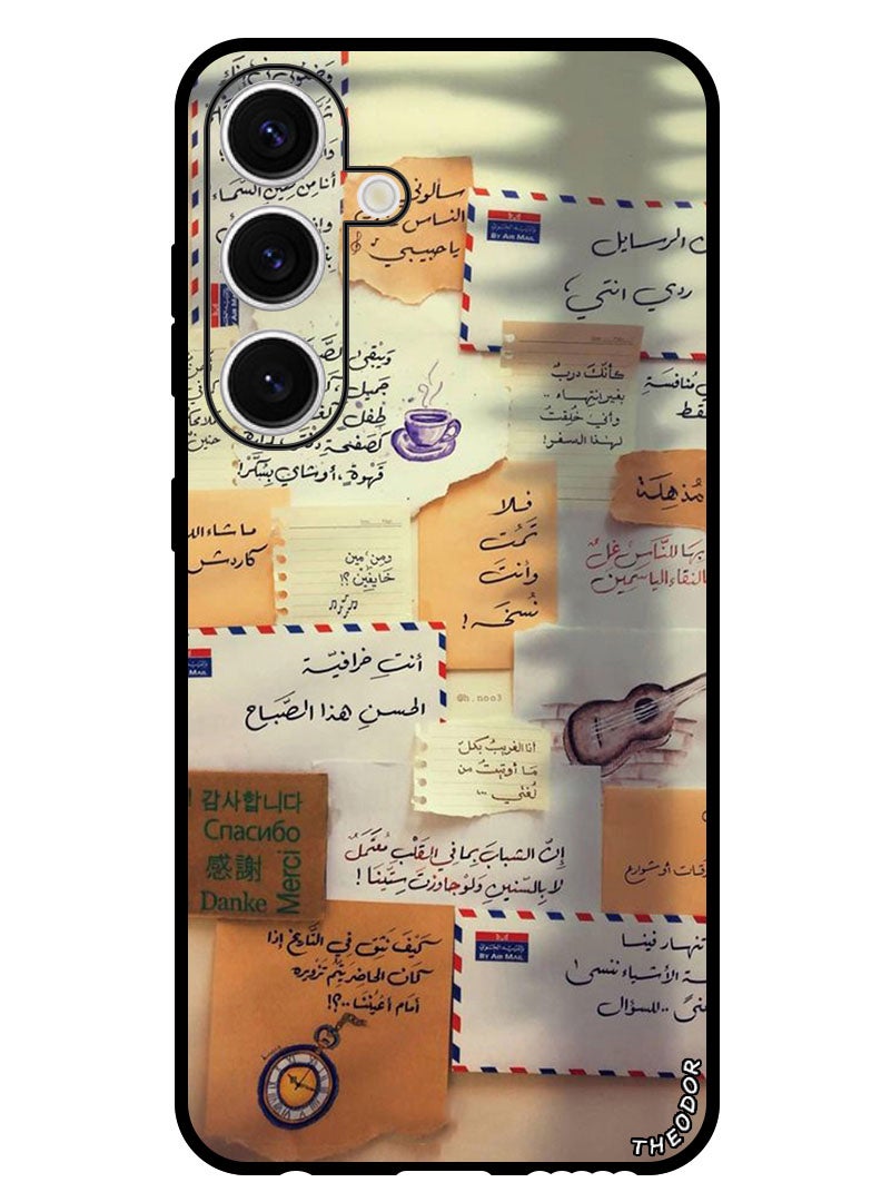 Theodor Protective Case Anti Scratch Shock Proof Bumper Cover For Samsung Galaxy S24 Letters - Image 1